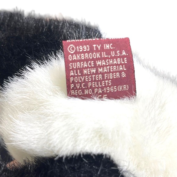 Ty Attic Treasures Collection Beanie Baby CHECKERS the Panda Bear RETIRED - Picture 9 of 9